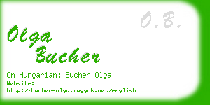 olga bucher business card